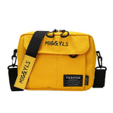 Yellow Canvas Handbags Casual Anti Theft Messenger Bag