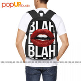 3D Printed Lips Kiss Tumblr Backpack - Large Capacity Schoolbag