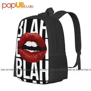 3D Printed Lips Kiss Tumblr Backpack - Large Capacity Schoolbag