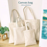 Reusable Canvas Shopping Bag Eco Foldable Tote Handbag