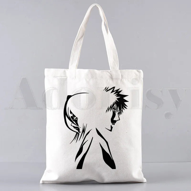 Bleach Anime Ichigo Zaraki Kenpachi Shoulder Bag Women Canvas Handbag