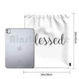 Blessed Drawstring Backpack Gym Bag - Christian Motivational Colors