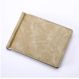 Blevolo Men's Wallet High PU Leather Metal Clip Money Wallet