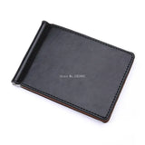Blevolo Men's Wallet High PU Leather Metal Clip Money Wallet