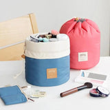 Blevolo Cosmetic Bag Round Waterproof Makeup Travel Organizer