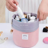 Blevolo Cosmetic Bag Round Waterproof Makeup Travel Organizer