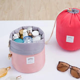 Blevolo Cosmetic Bag Round Waterproof Makeup Travel Organizer