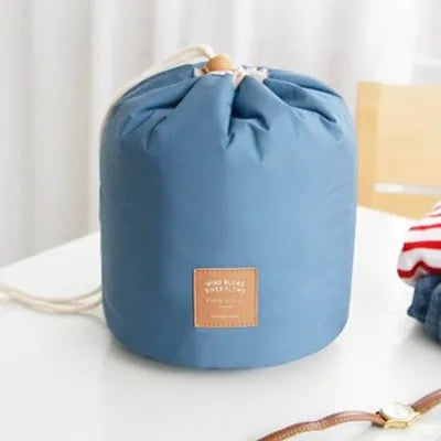 Blevolo Cosmetic Bag Round Waterproof Makeup Travel Organizer