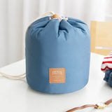 Blevolo Cosmetic Bag Round Waterproof Makeup Travel Organizer