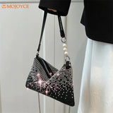 Bling Crystals Evening Clutch Bag Sparkling Crossbody Wedding Prom