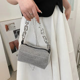 Bling Diamond Small Crossbody Messenger Bag For Women