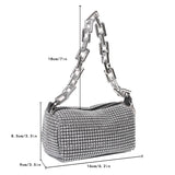 Bling Diamond Small Crossbody Messenger Bag For Women