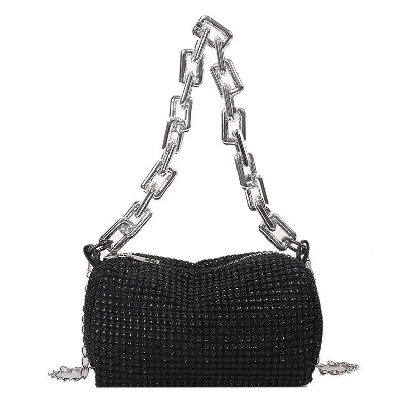 Diamond Crossbody Messenger Bag for Women - Travel Shoulder Handbag