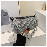 Bling Diamond Small Crossbody Messenger Bags for Women