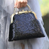 Bling Shine Wedding Bag Women's Handbags Shell Lock Tote Shoulder Crossbody Bag