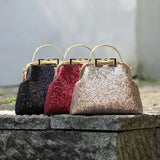 Bling Shine Wedding Bag Women's Handbags Shell Lock Tote Shoulder Crossbody Bag