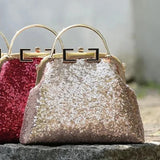 Bling Shine Wedding Bag Women's Handbags Shell Lock Tote Shoulder Crossbody Bag