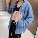 Bling Women Purse High Purses And Handbags Handbags Bucket Crossbody Bag