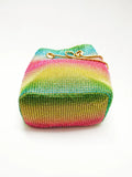 Rhinestone Bucket Bag Mini Handbag Clutch Rainbow Fanny Pack