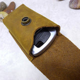 Blongk Belt Car Key Case Leather Key Bag Waist Pack Key Holder Thin Belt Bag