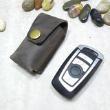 Blongk Belt Car Key Case Leather Key Bag Waist Pack Key Holder Thin Belt Bag