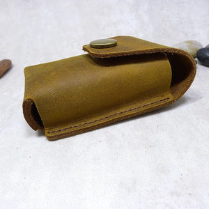 Blongk Belt Car Key Case Leather Key Bag Waist Pack Key Holder Thin Belt Bag