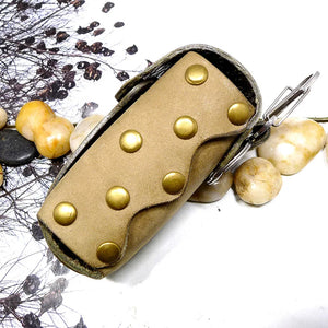 Leather Drawstring Key Bag Large Capacity Keys Holder