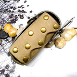 Leather Drawstring Key Bag Large Capacity Keys Holder