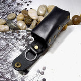 Leather Drawstring Key Bag Large Capacity Keys Holder