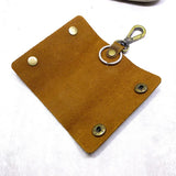 Blongk Mini Key Bag Leather Key Holder Portable Key Pouch Organizer