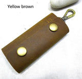 Blongk Mini Key Bag Leather Key Holder Portable Key Pouch Organizer