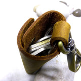 Blongk Mini Key Bag Leather Key Holder Portable Key Pouch Organizer