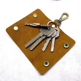 Blongk Mini Key Bag Leather Key Holder Portable Key Pouch Organizer