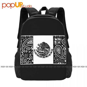 Bandana Mexican Flag South Side Backpack Large Capacity Softback