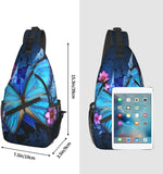 Butterfly Backpack Chest Bags Crossbody Travel Hiking Daypack