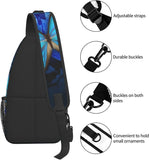 Butterfly Backpack Chest Bags Crossbody Travel Hiking Daypack