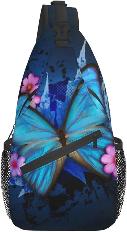Butterfly Backpack Chest Bags Crossbody Travel Hiking Daypack