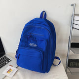 Canvas Schoolbag Student Tooling Style Casual Large-capacity Backpack