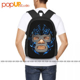 Demon Mexican Luchador Backpack Large Capacity Softback Shopping Bag