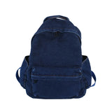 Denim Laptop Capacity Women College Students Daily Class Backpack