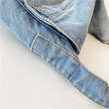 Fresh Youth Cotton Denim Shoulder Bag Solid Canvas Satchel