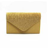 Silver Red Orange Women Clutch Bag with Rhinestone for Wedding Party Evening