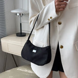 Women Canvas Shoulder Underarm Bag Vintage Ladies Handbag