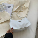 Women Canvas Shoulder Underarm Bag Vintage Ladies Handbag