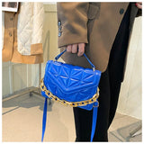 Green Leather Shoulder Bag Crossbody Purse