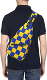 Yellow Squares Sling Bag Chest Bag Crossbody Bags