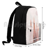 Blush And Copper Mountain Tops Outdoor Hiking Backpack Waterproof