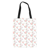 Rose Blush Dew Foil Women Tote Handbags Large Capacity Shopping Bag