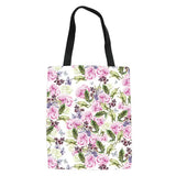 Rose Blush Dew Foil Women Tote Handbags Large Capacity Shopping Bag