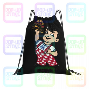Bob's Big Boy Adult Hamburger Drawstring Gym Bag